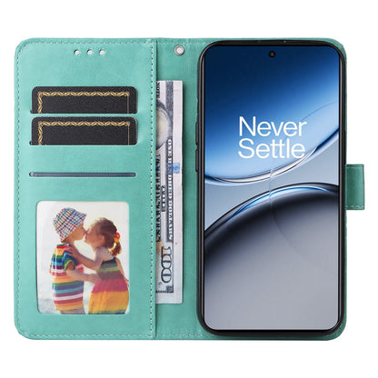 OnePlus Nord 4 Sunflower Embossed Leather Wallet Phone Case with Kickstand and Card Holder