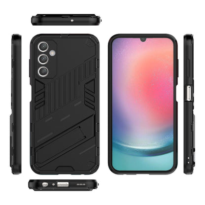 Samsung Galaxy A25 5G Shockproof Phone Case - Punk Armor 2-in-1 PC + TPU with Invisible Holder