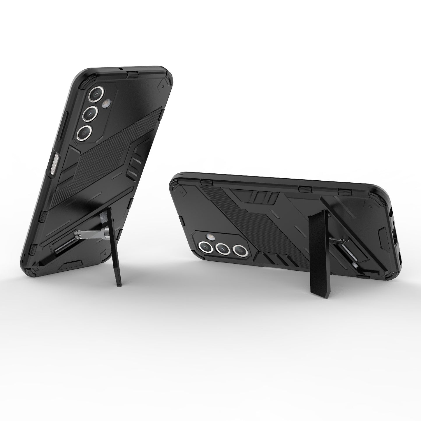 Samsung Galaxy A25 5G Shockproof Phone Case - Punk Armor 2-in-1 PC + TPU with Invisible Holder