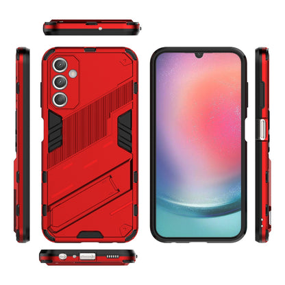 Samsung Galaxy A25 5G Shockproof Phone Case - Punk Armor 2-in-1 PC + TPU with Invisible Holder