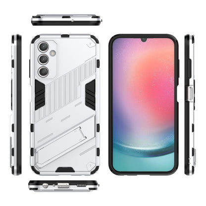 Samsung Galaxy A25 5G Shockproof Phone Case - Punk Armor 2-in-1 PC + TPU with Invisible Holder