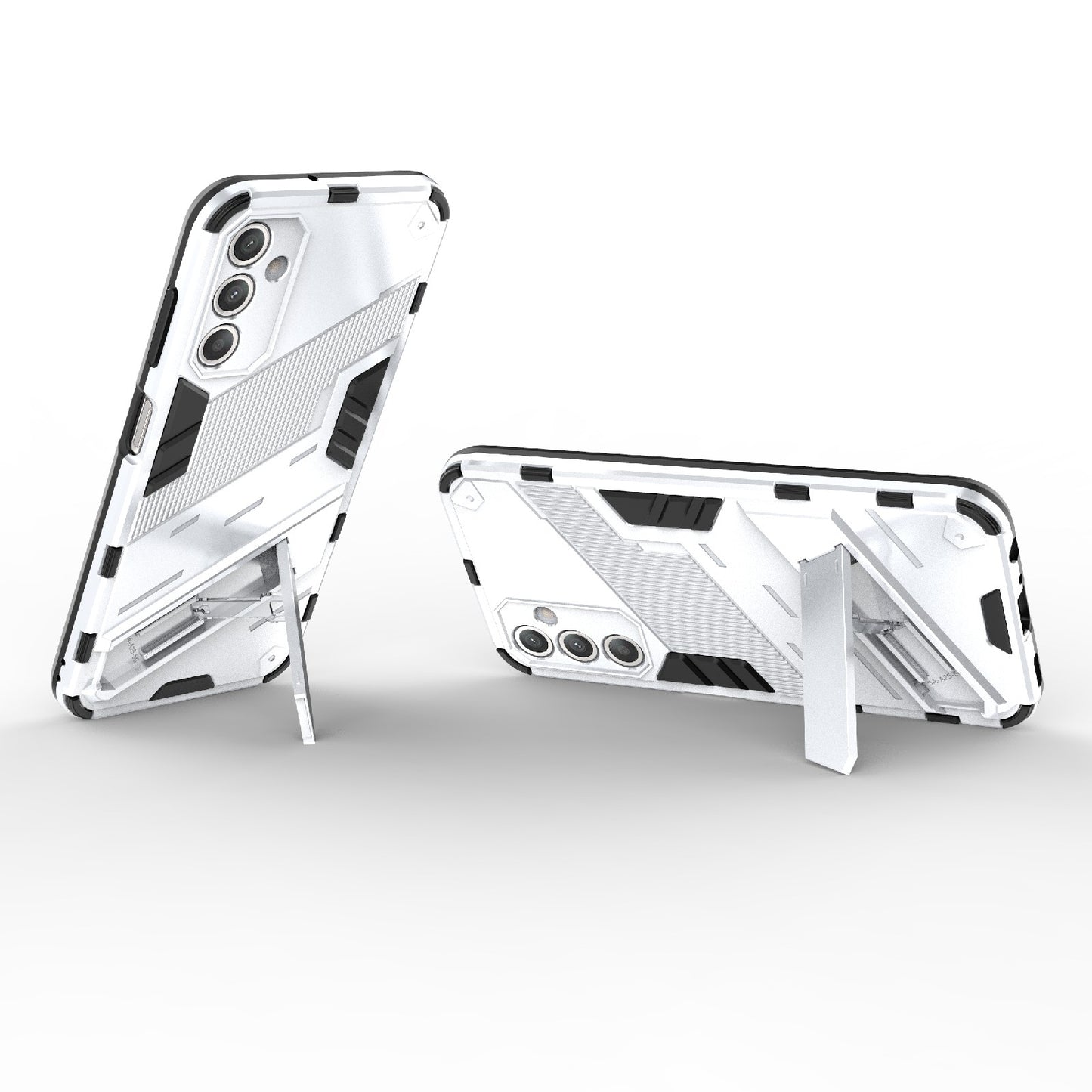 Samsung Galaxy A25 5G Shockproof Phone Case - Punk Armor 2-in-1 PC + TPU with Invisible Holder