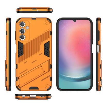 Samsung Galaxy A25 5G Shockproof Phone Case - Punk Armor 2-in-1 PC + TPU with Invisible Holder