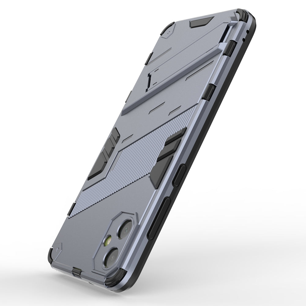 Samsung Galaxy A05 4G Shockproof Phone Case - Punk Armor 2-in-1 PC + TPU with Invisible Holder