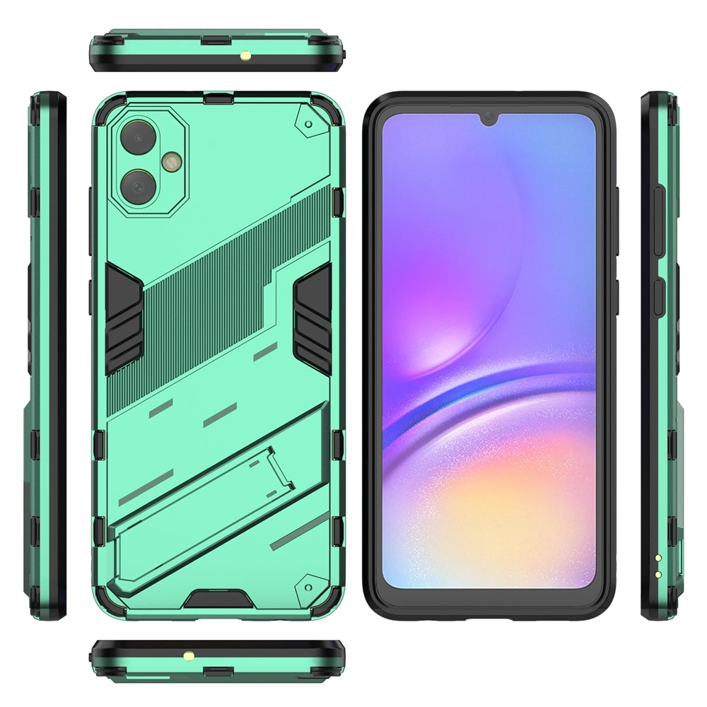 Samsung Galaxy A05 4G Shockproof Phone Case - Punk Armor 2-in-1 PC + TPU with Invisible Holder