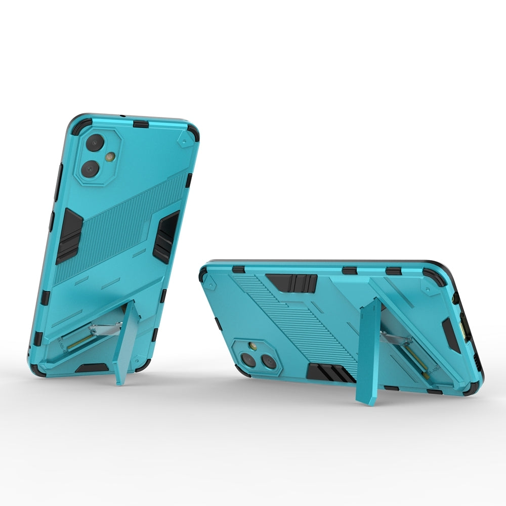 Samsung Galaxy A05 4G Shockproof Phone Case - Punk Armor 2-in-1 PC + TPU with Invisible Holder