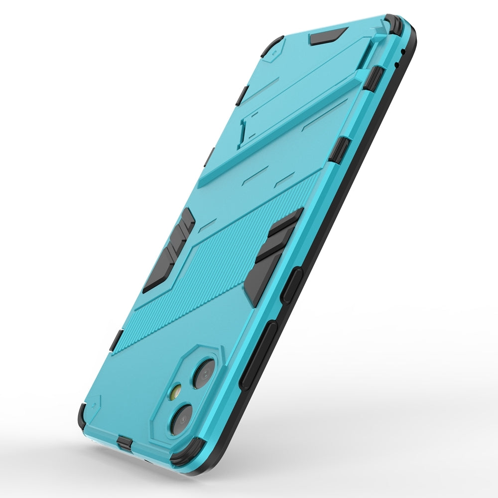 Samsung Galaxy A05 4G Shockproof Phone Case - Punk Armor 2-in-1 PC + TPU with Invisible Holder