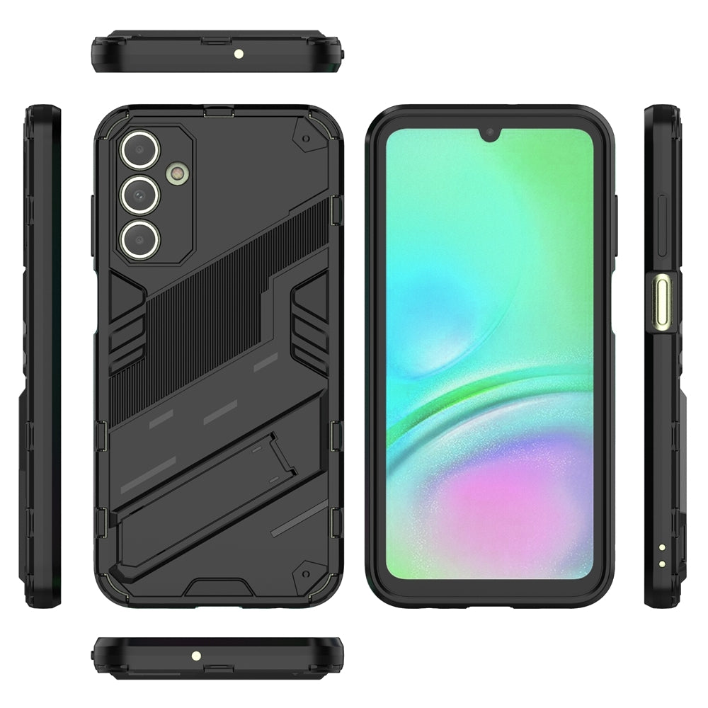Samsung Galaxy A15 Shockproof Phone Case - Punk Armor 2-in-1 PC + TPU with Invisible Holder