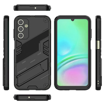 Samsung Galaxy A15 Shockproof Phone Case - Punk Armor 2-in-1 PC + TPU with Invisible Holder