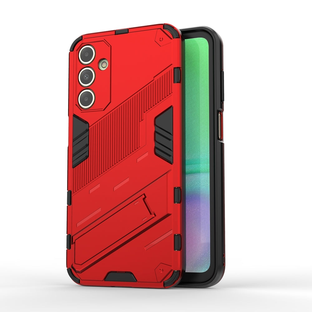 Samsung Galaxy A15 Shockproof Phone Case - Punk Armor 2-in-1 PC + TPU with Invisible Holder