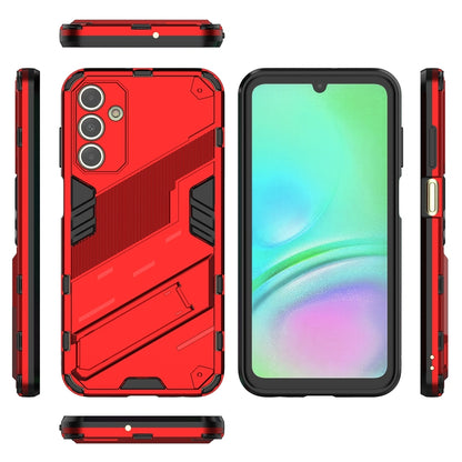Samsung Galaxy A15 Shockproof Phone Case - Punk Armor 2-in-1 PC + TPU with Invisible Holder