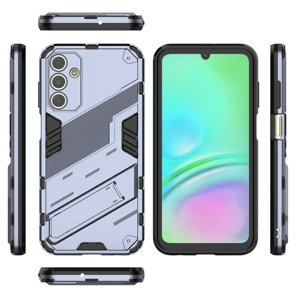 Samsung Galaxy A15 Shockproof Phone Case - Punk Armor 2-in-1 PC + TPU with Invisible Holder