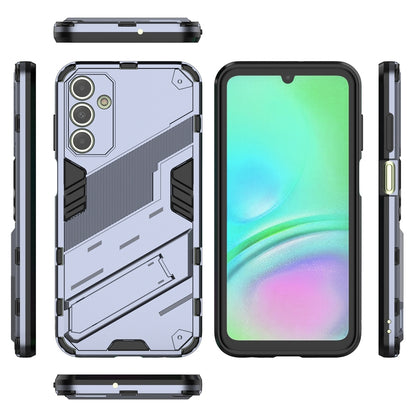 Samsung Galaxy A15 Shockproof Phone Case - Punk Armor 2-in-1 PC + TPU with Invisible Holder