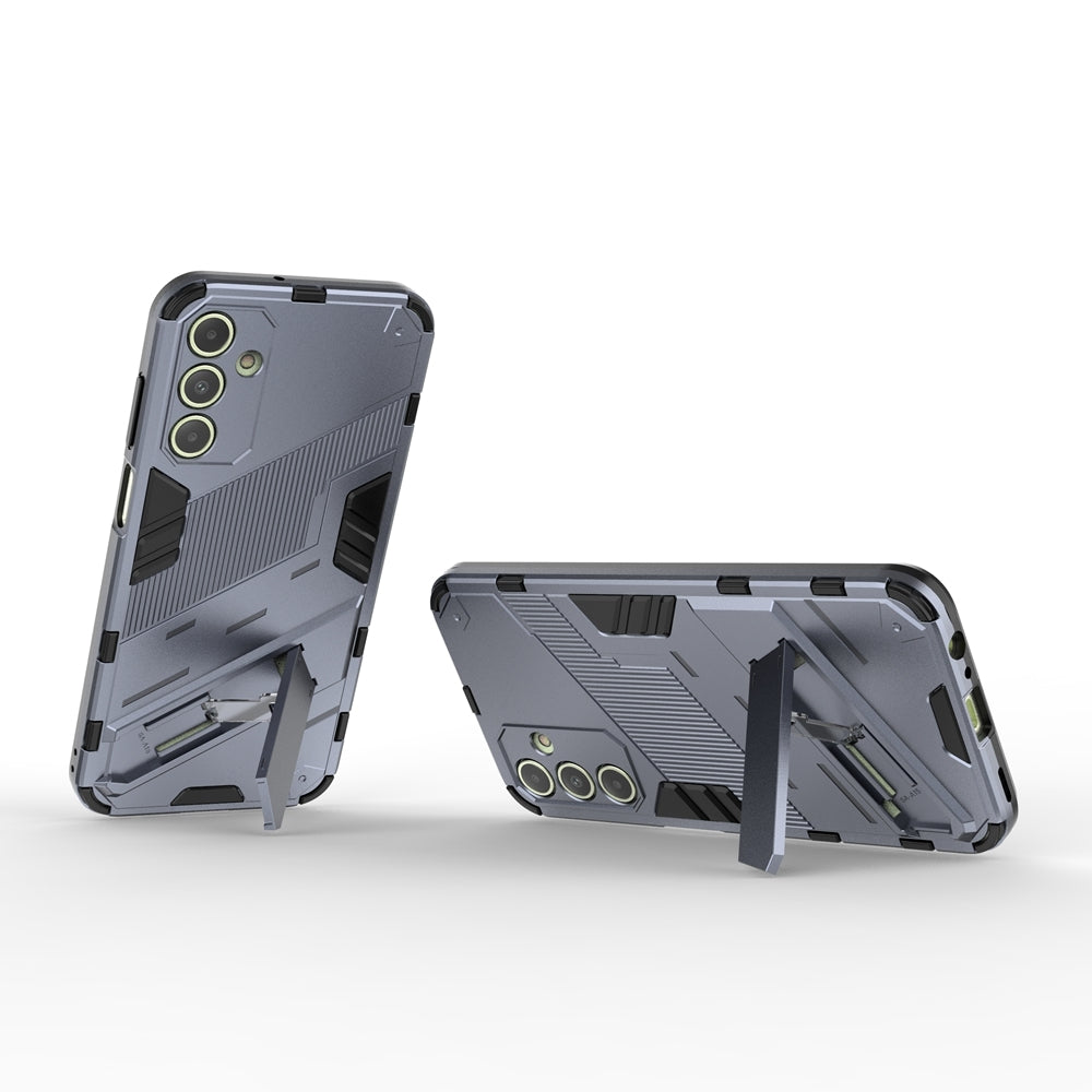 Samsung Galaxy A15 Shockproof Phone Case - Punk Armor 2-in-1 PC + TPU with Invisible Holder