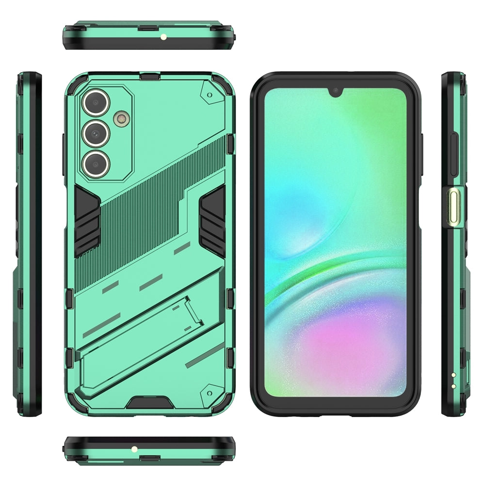 Samsung Galaxy A15 Shockproof Phone Case - Punk Armor 2-in-1 PC + TPU with Invisible Holder