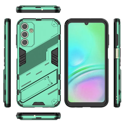 Samsung Galaxy A15 Shockproof Phone Case - Punk Armor 2-in-1 PC + TPU with Invisible Holder