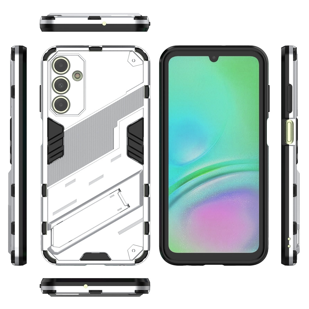 Samsung Galaxy A15 Shockproof Phone Case - Punk Armor 2-in-1 PC + TPU with Invisible Holder