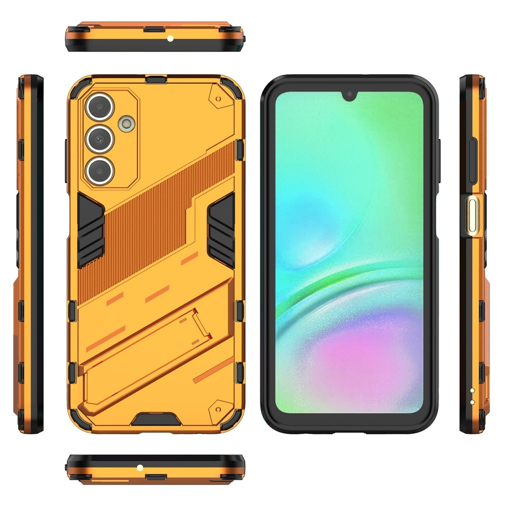 Samsung Galaxy A15 Shockproof Phone Case - Punk Armor 2-in-1 PC + TPU with Invisible Holder