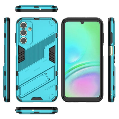 Samsung Galaxy A15 Shockproof Phone Case - Punk Armor 2-in-1 PC + TPU with Invisible Holder
