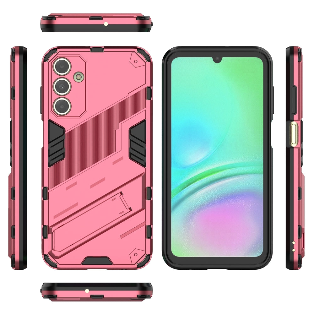 Samsung Galaxy A15 Shockproof Phone Case - Punk Armor 2-in-1 PC + TPU with Invisible Holder