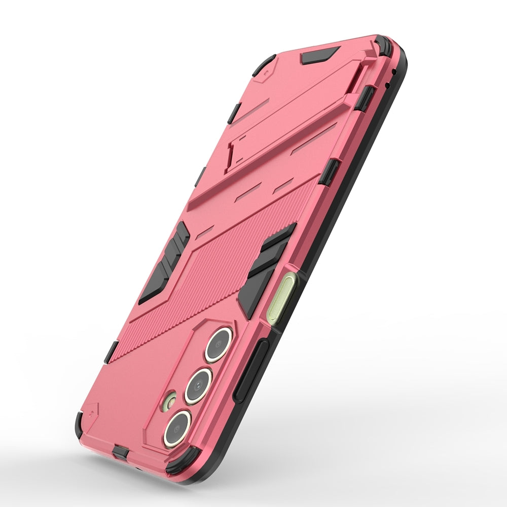 Samsung Galaxy A15 Shockproof Phone Case - Punk Armor 2-in-1 PC + TPU with Invisible Holder