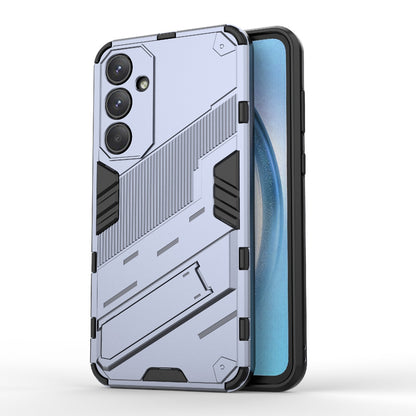 Samsung Galaxy A55 5G Shockproof Phone Case - Punk Armor 2-in-1 PC + TPU with Invisible Holder