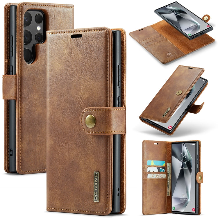 Samsung Galaxy S24 Ultra 5G Leather Wallet Case - Detachable & Magnetic - Card Slots