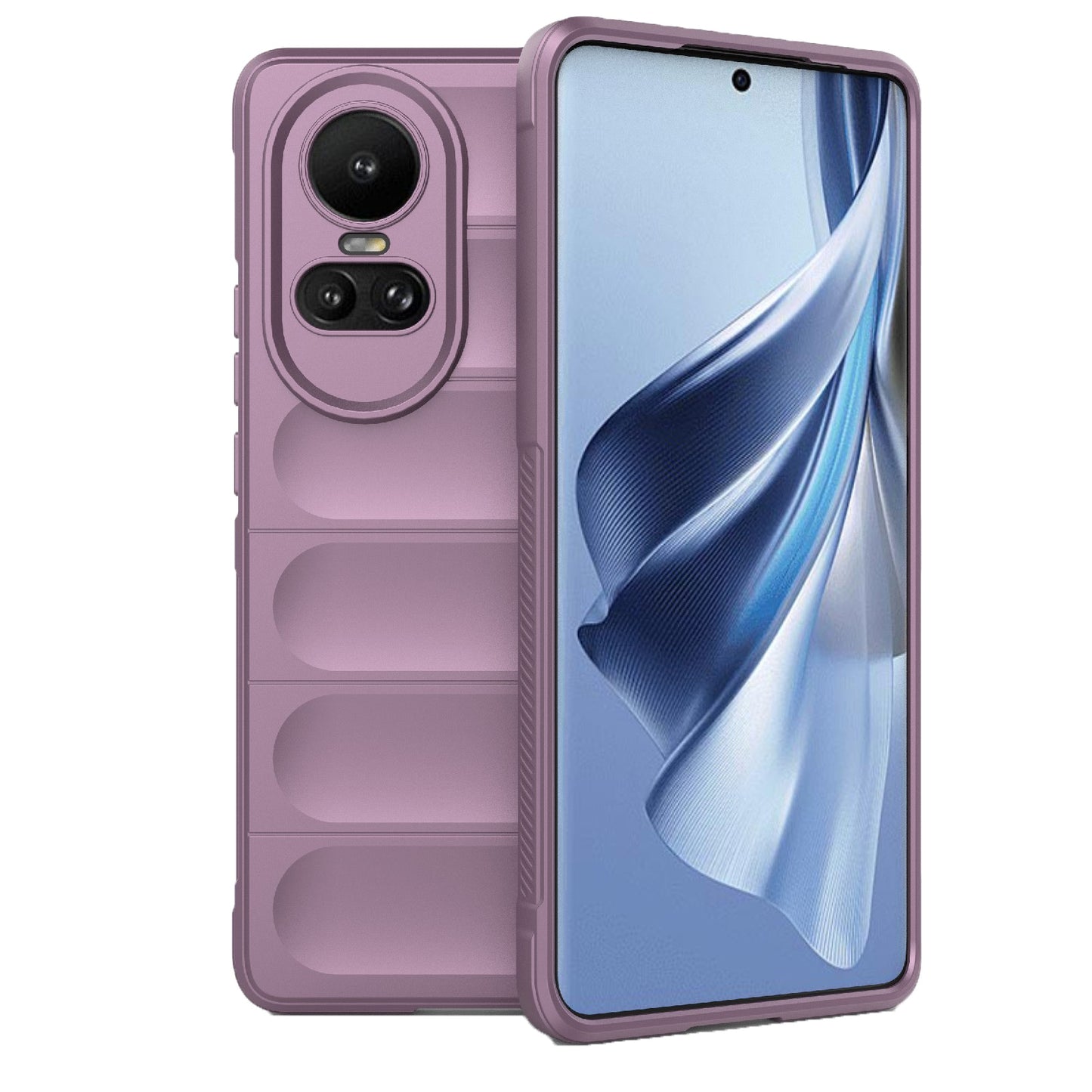 OPPO Reno10 5G Global Magic Shield TPU + Flannel Phone Case - Stylish, Durable, and Lightweight Protection