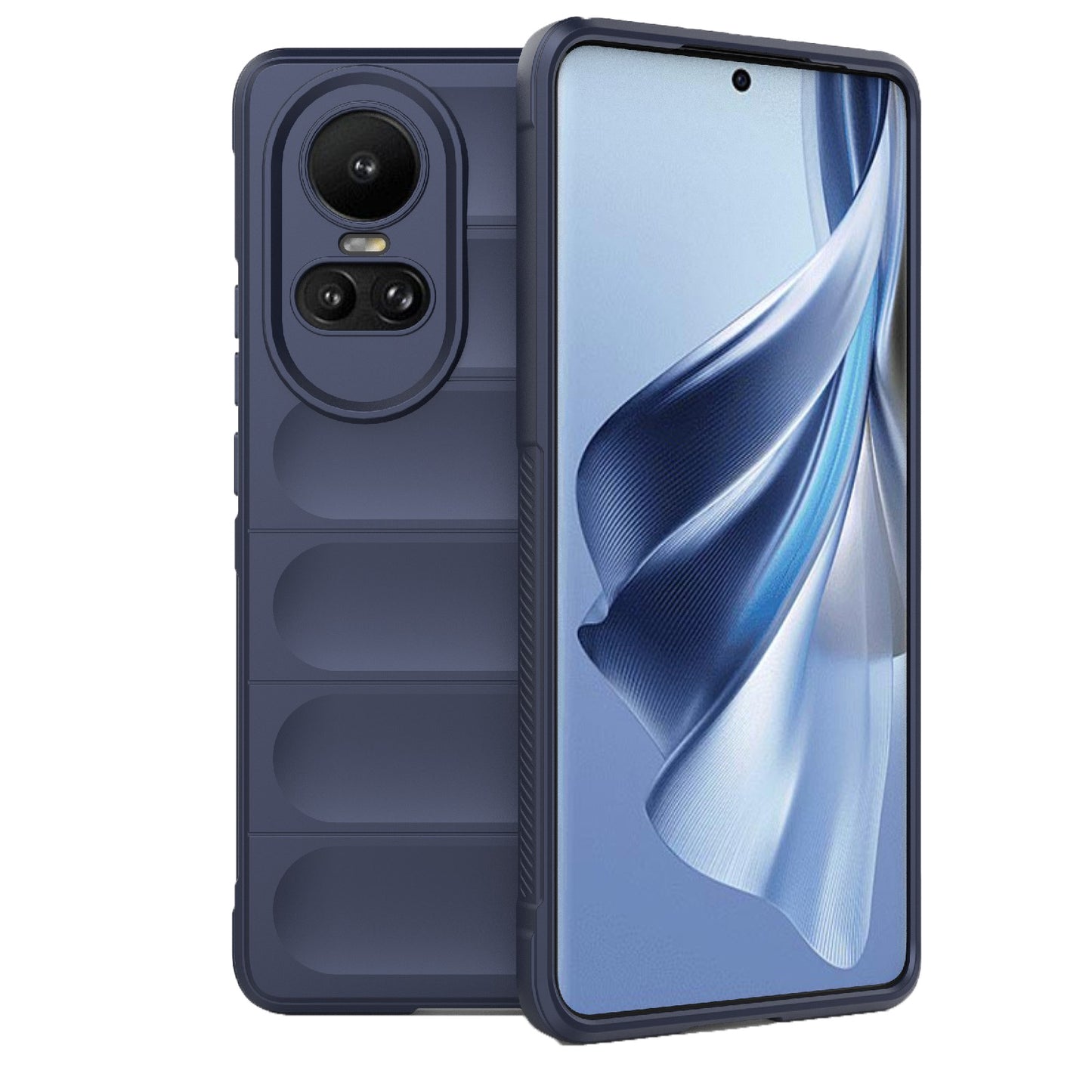 OPPO Reno10 5G Global Magic Shield TPU + Flannel Phone Case - Stylish, Durable, and Lightweight Protection