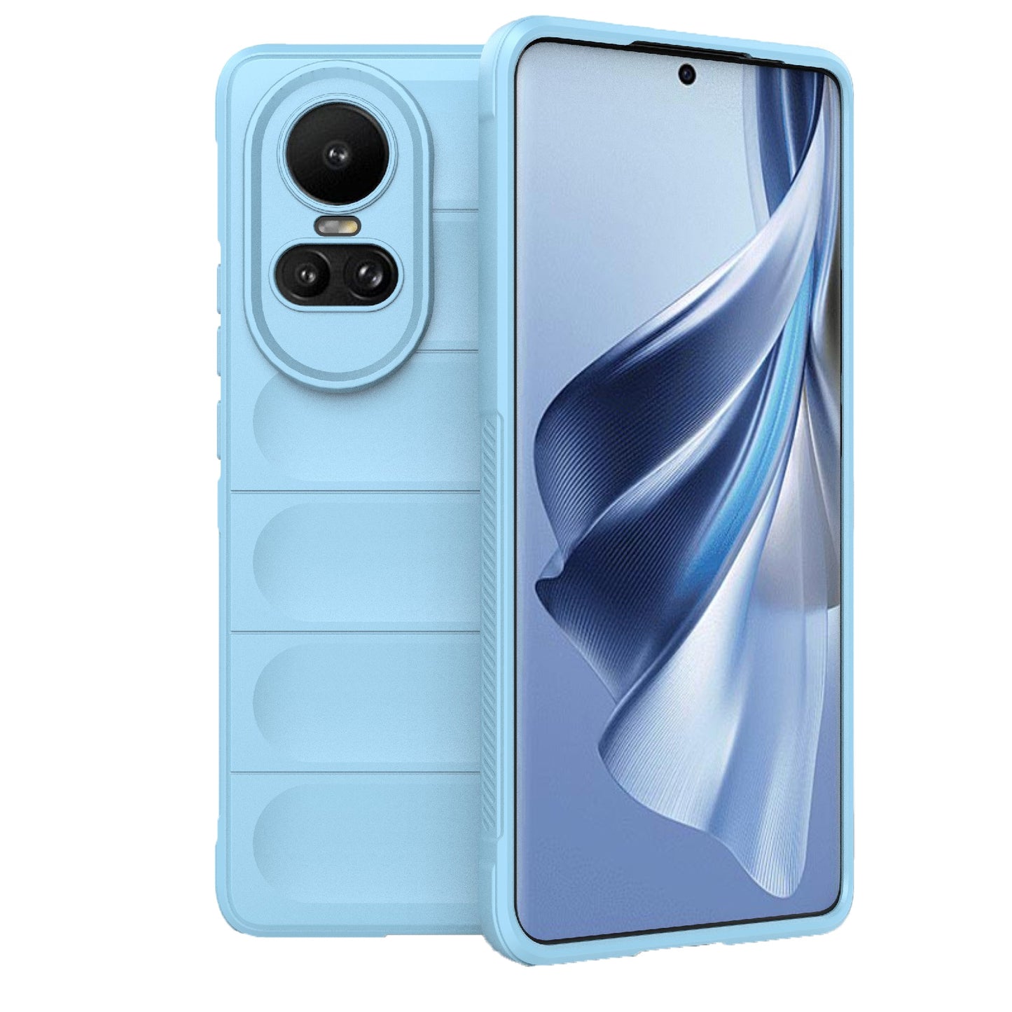 OPPO Reno10 5G Global Magic Shield TPU + Flannel Phone Case - Stylish, Durable, and Lightweight Protection