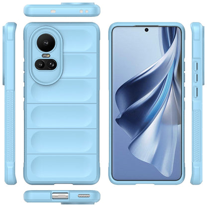 OPPO Reno10 5G Global Magic Shield TPU + Flannel Phone Case - Stylish, Durable, and Lightweight Protection