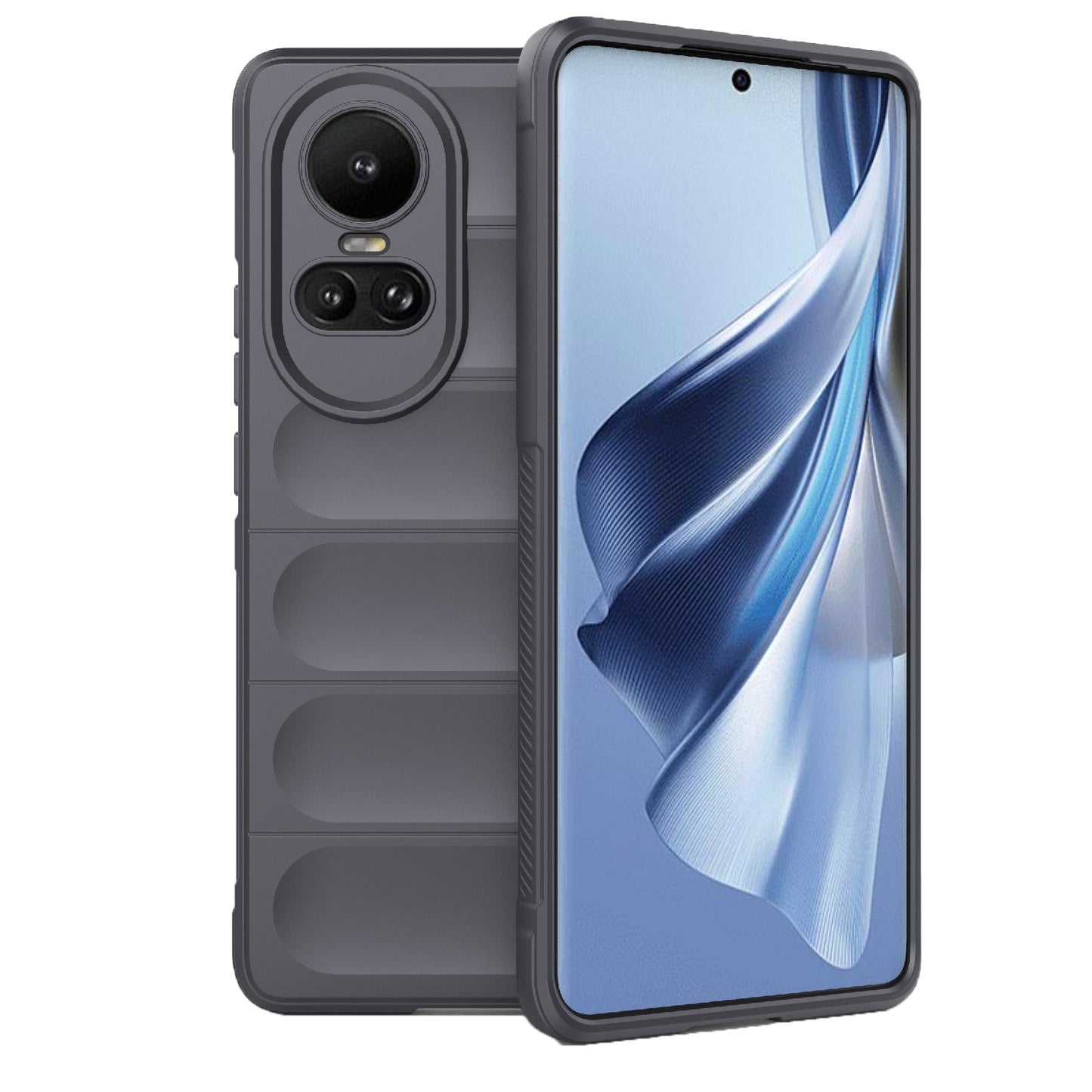 OPPO Reno10 5G Global Magic Shield TPU + Flannel Phone Case - Stylish, Durable, and Lightweight Protection