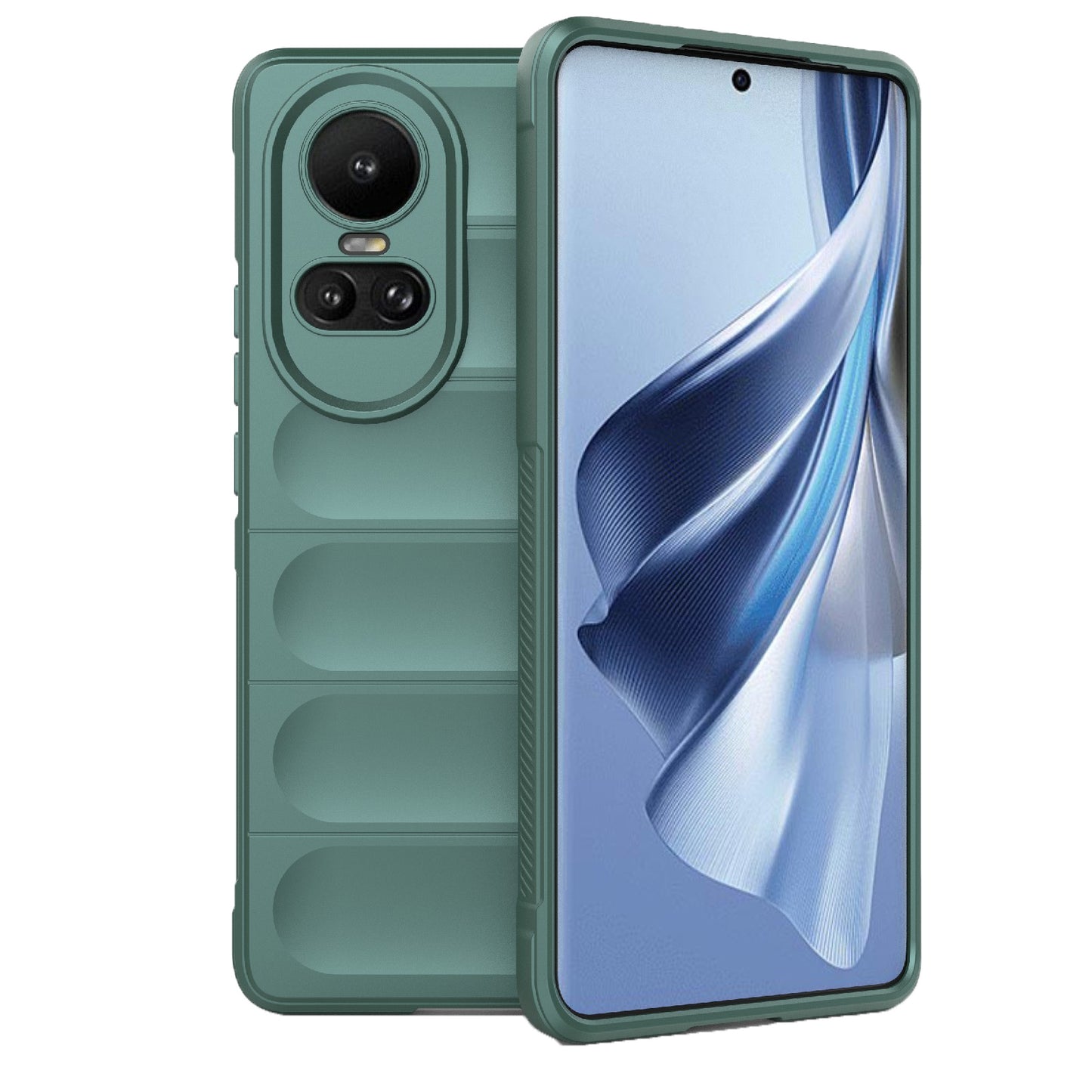 OPPO Reno10 5G Global Magic Shield TPU + Flannel Phone Case - Stylish, Durable, and Lightweight Protection
