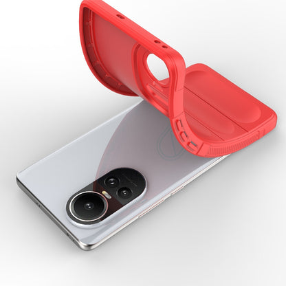 OPPO Reno10 5G Global Magic Shield TPU + Flannel Phone Case - Stylish, Durable, and Lightweight Protection