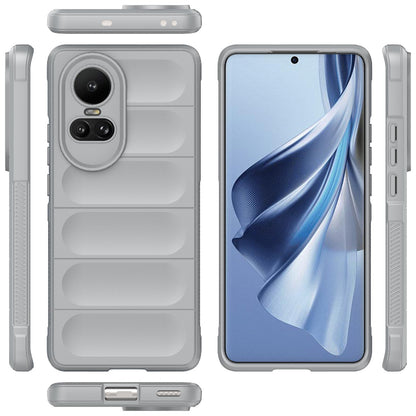OPPO Reno10 5G Global Magic Shield TPU + Flannel Phone Case - Stylish, Durable, and Lightweight Protection