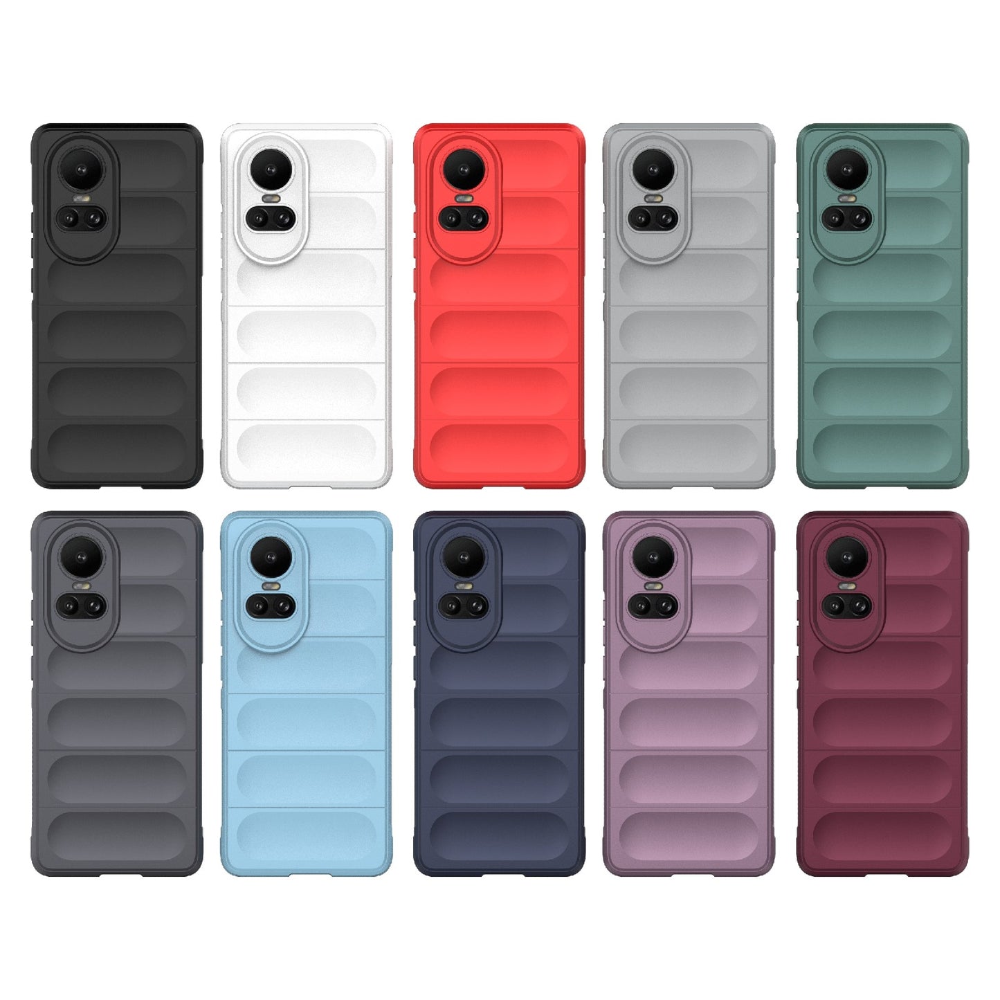 OPPO Reno10 5G Global Magic Shield TPU + Flannel Phone Case - Stylish, Durable, and Lightweight Protection