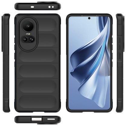 OPPO Reno10 5G Global Magic Shield TPU + Flannel Phone Case - Stylish, Durable, and Lightweight Protection