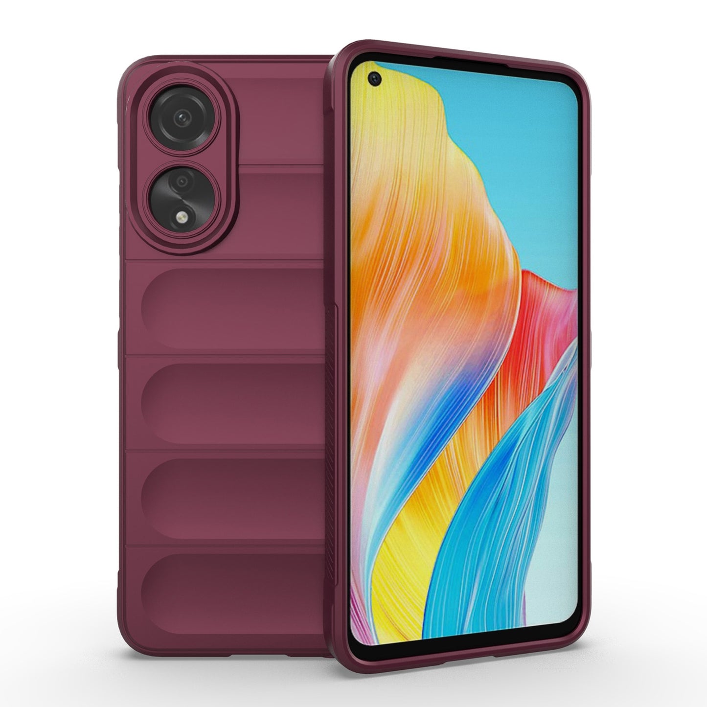 OPPO A78 4G Global Magic Shield TPU + Flannel Phone Case - Stylish, Durable, and Lightweight Protection