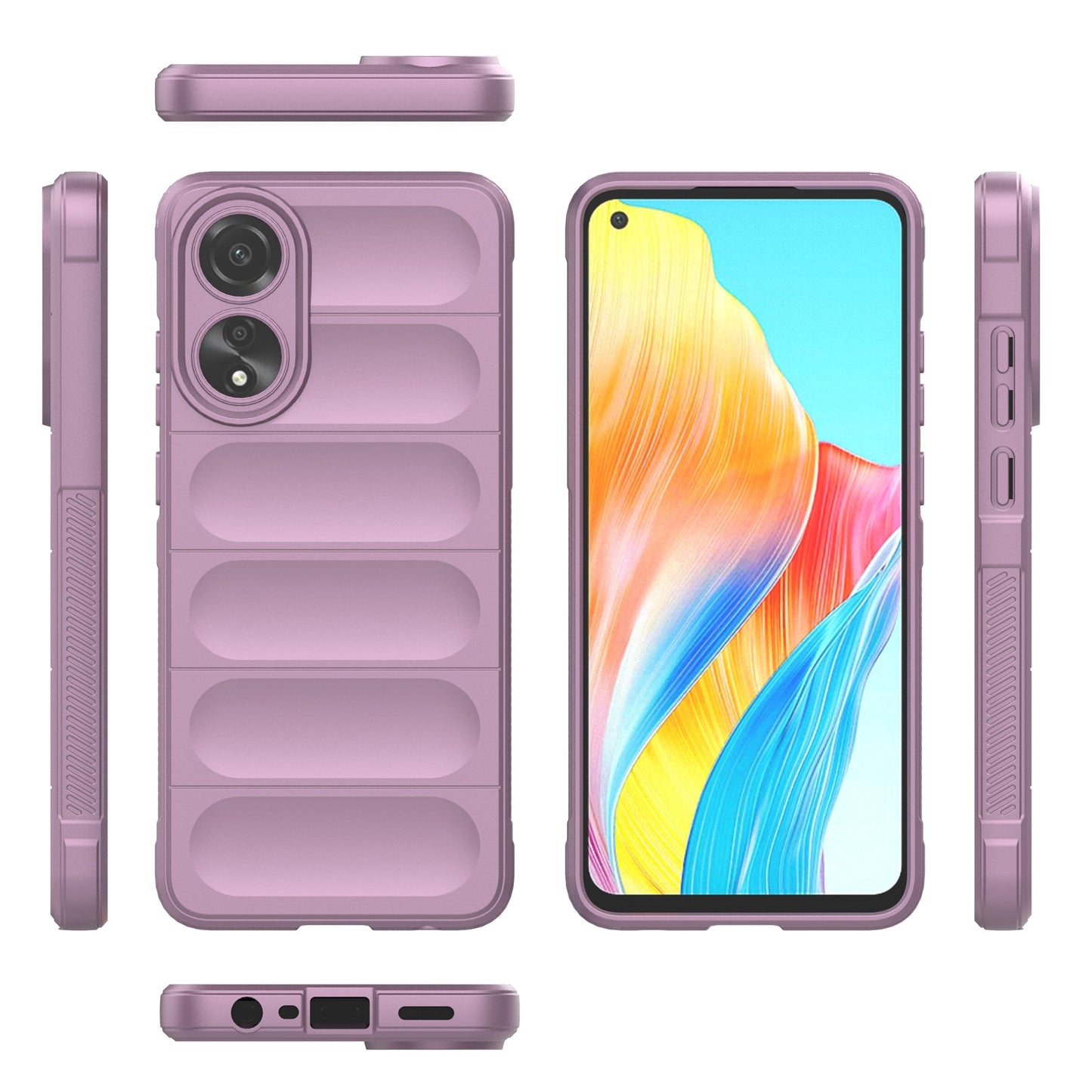 OPPO A78 4G Global Magic Shield TPU + Flannel Phone Case - Stylish, Durable, and Lightweight Protection
