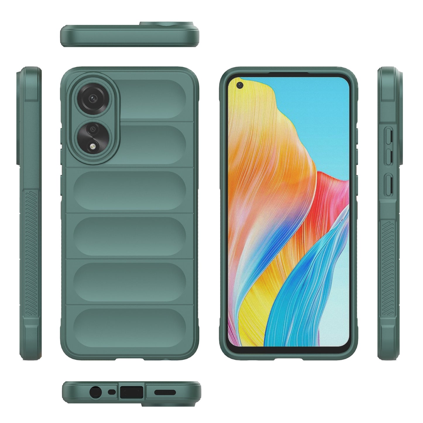 OPPO A78 4G Global Magic Shield TPU + Flannel Phone Case - Stylish, Durable, and Lightweight Protection