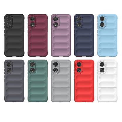 OPPO A78 4G Global Magic Shield TPU + Flannel Phone Case - Stylish, Durable, and Lightweight Protection