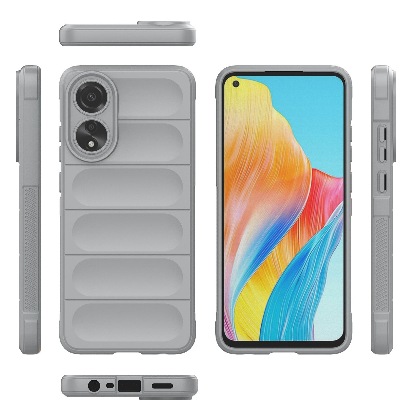 OPPO A78 4G Global Magic Shield TPU + Flannel Phone Case - Stylish, Durable, and Lightweight Protection