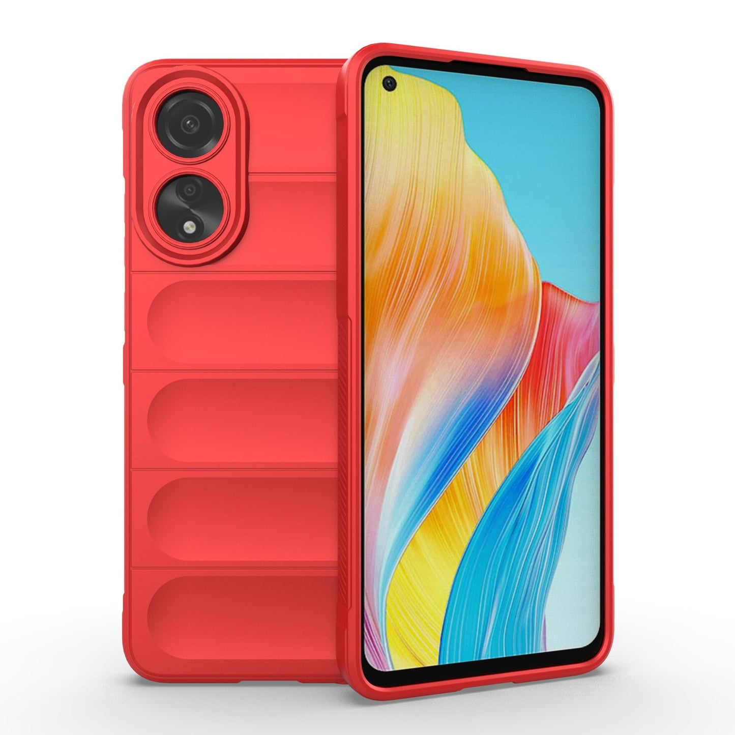 OPPO A78 4G Global Magic Shield TPU + Flannel Phone Case - Stylish, Durable, and Lightweight Protection