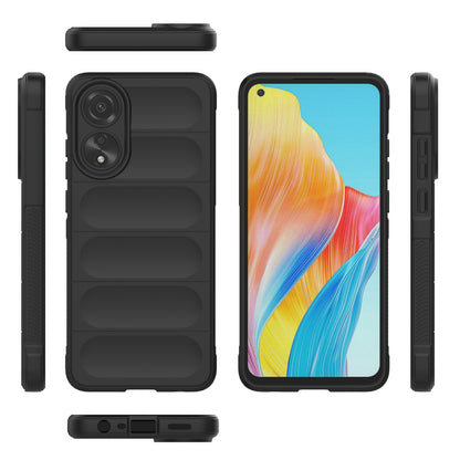 OPPO A78 4G Global Magic Shield TPU + Flannel Phone Case - Stylish, Durable, and Lightweight Protection