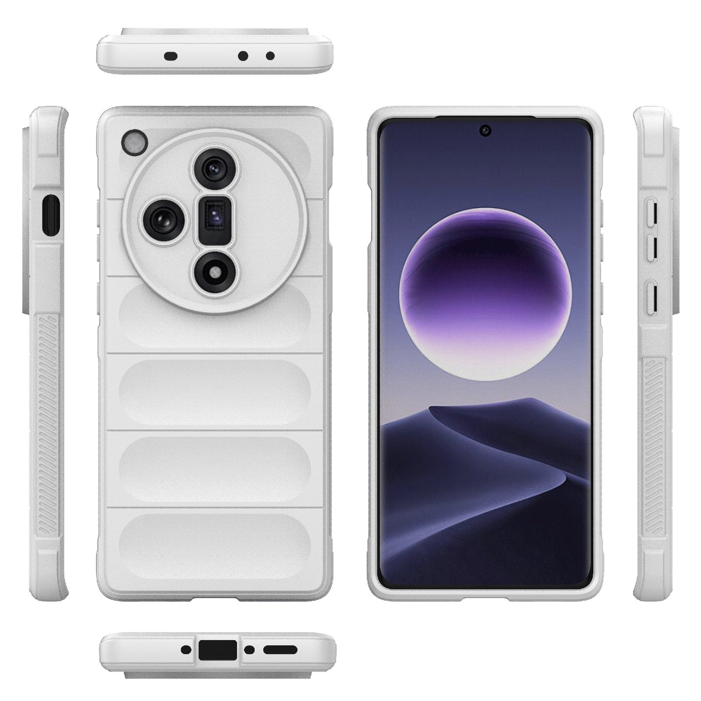 OPPO Find X7 5G Magic Shield TPU + Flannel Phone Case - Stylish, Durable, and Lightweight Protection
