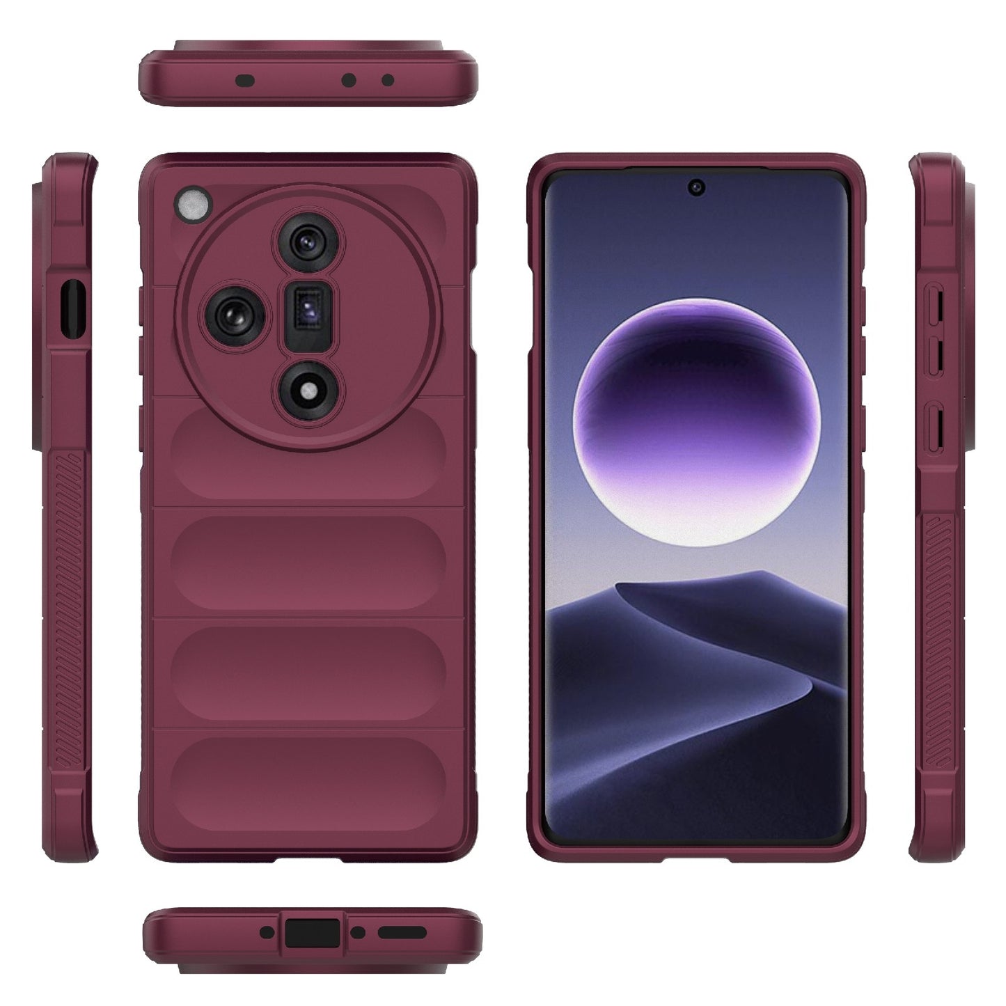 OPPO Find X7 5G Magic Shield TPU + Flannel Phone Case - Stylish, Durable, and Lightweight Protection