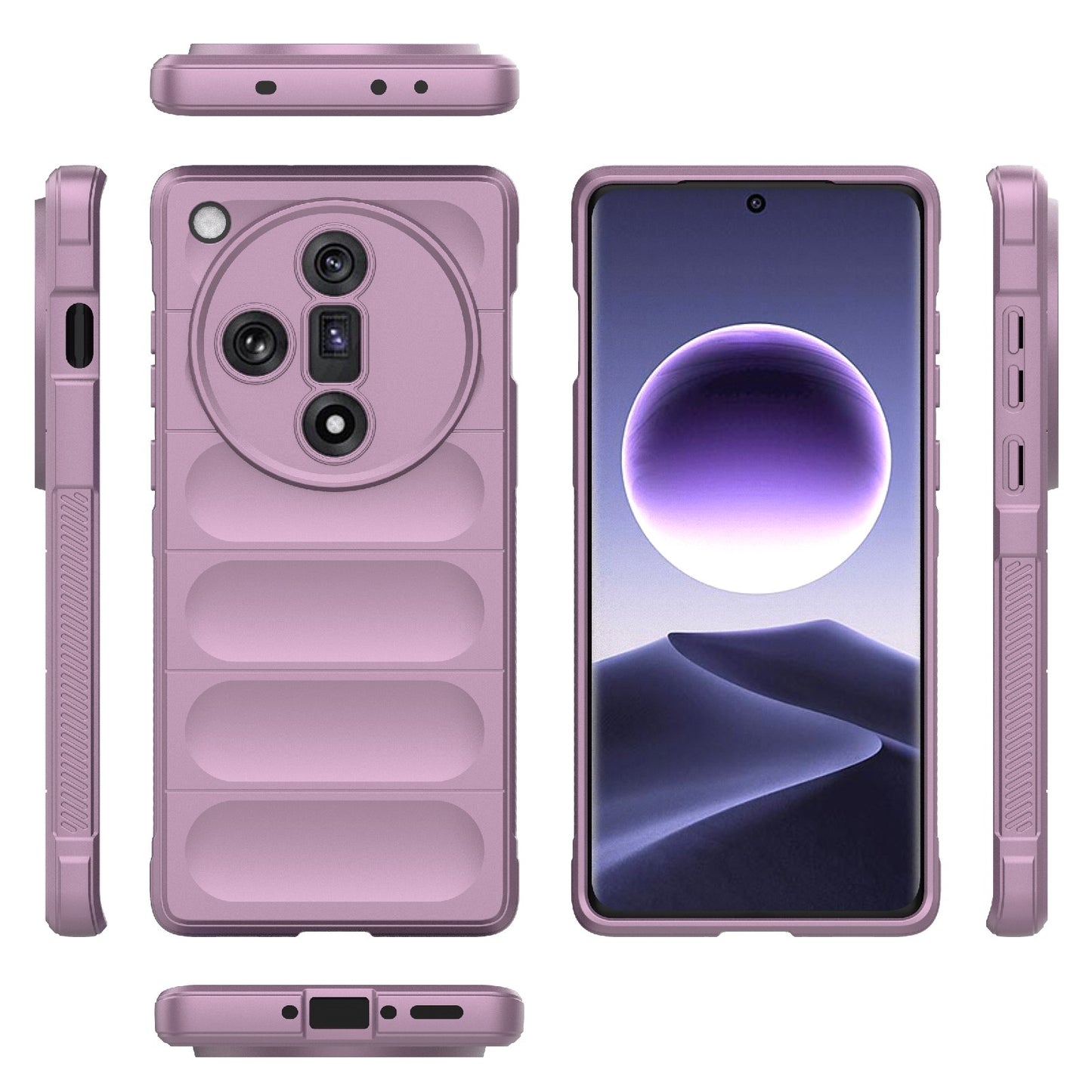 OPPO Find X7 5G Magic Shield TPU + Flannel Phone Case - Stylish, Durable, and Lightweight Protection