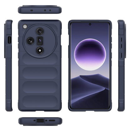 OPPO Find X7 5G Magic Shield TPU + Flannel Phone Case - Stylish, Durable, and Lightweight Protection