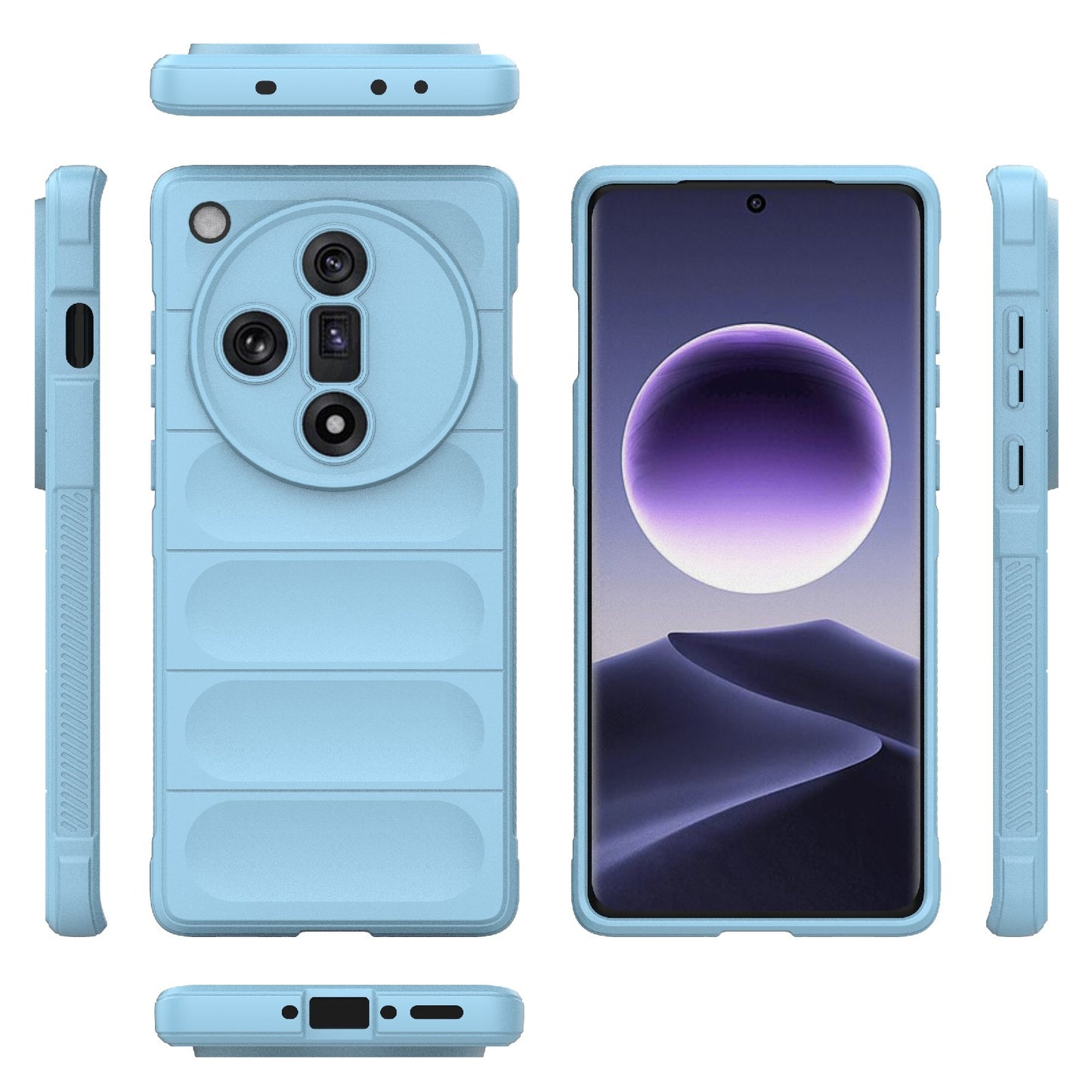 OPPO Find X7 5G Magic Shield TPU + Flannel Phone Case - Stylish, Durable, and Lightweight Protection