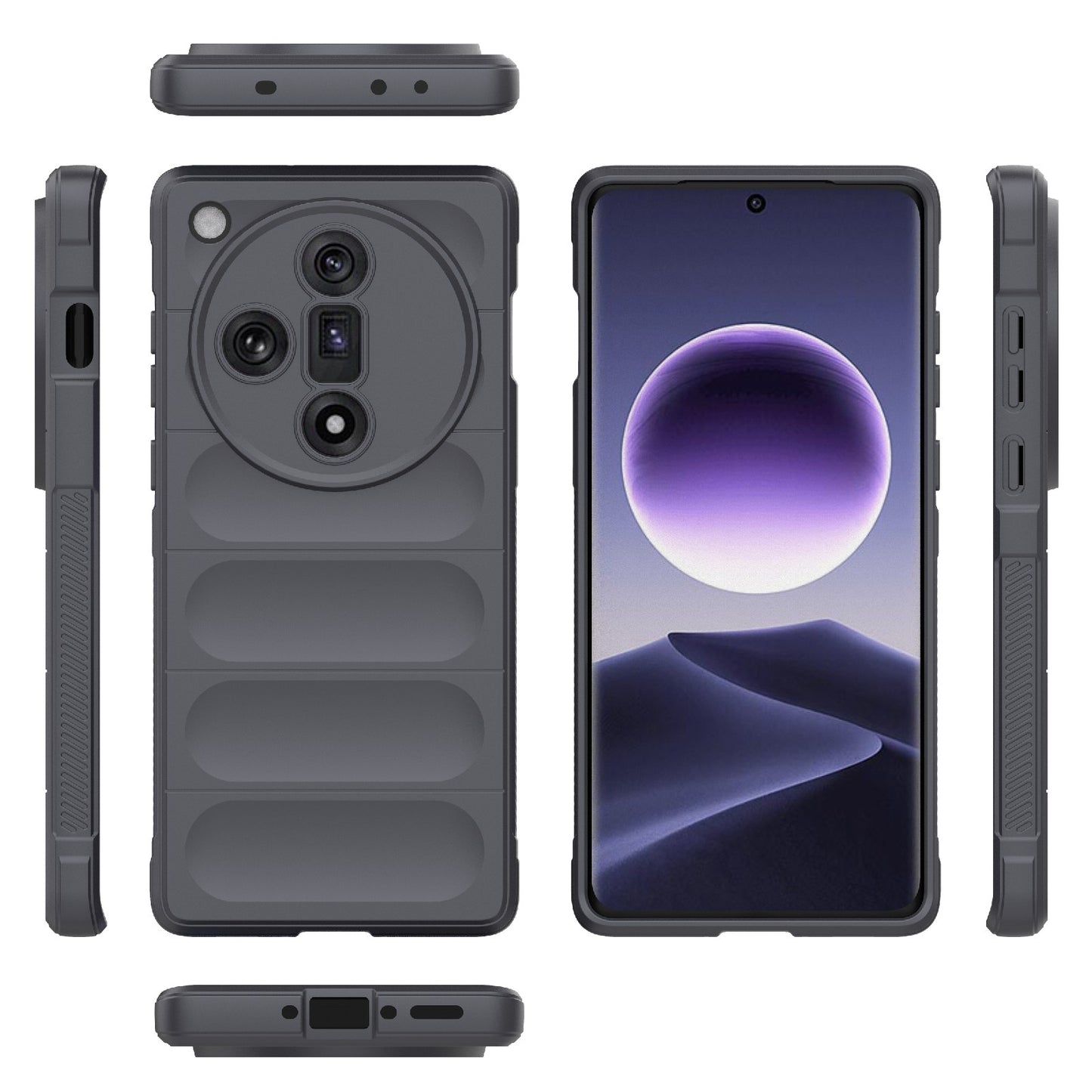 OPPO Find X7 5G Magic Shield TPU + Flannel Phone Case - Stylish, Durable, and Lightweight Protection